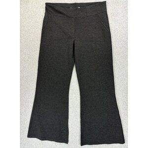 Betabrand Boot Cut Yoga Dress Pants (Women's‎ 2XL) Dark Gray/Black